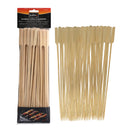 Mr. Bar-B-Q 50 Piece Bamboo Paddle Skewers Easy Grip Wide Handle Surface 40300Y