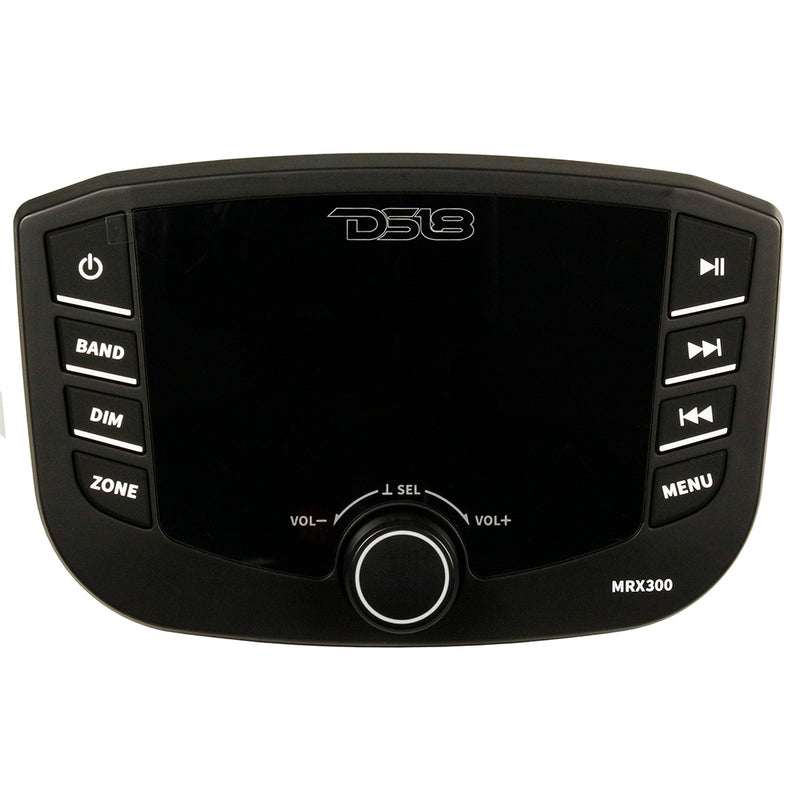 DS18 Marine & Powersport Radio Headunit TFT Screen Waterproof 3 Zones Bluetooth