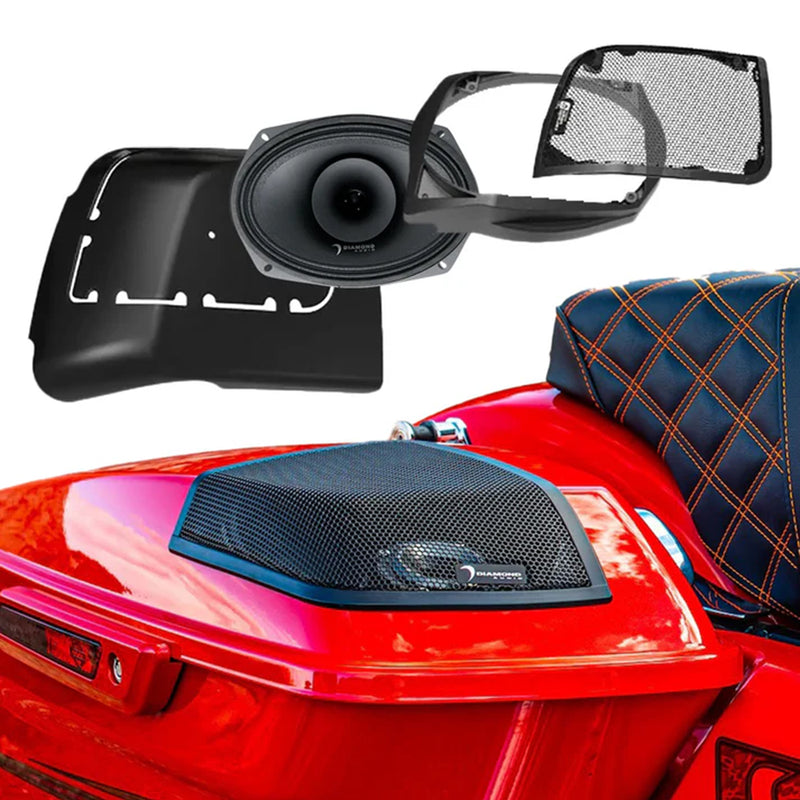 Diamond Audio Cut In Lid Kit w/ MP692 Speaker for Harley Davidson MSMP692LK