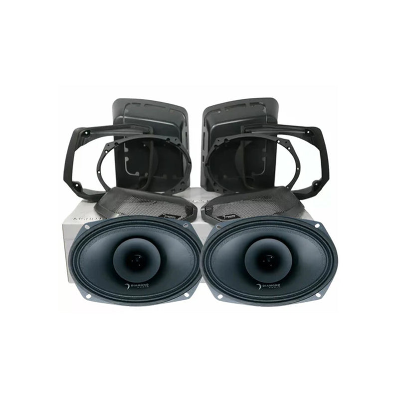 Diamond Audio Cut In Lid Kit for 1998-2013 Harley Davidson w/ MP694 Speakers