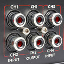 OKUR 4 Channel Amplifier 2400 Watts Max Power 2 Ohms Car Audio Class AB OA2400.4