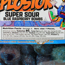 Omega Bursts Blue Explosion Super Sour Blue Raspberry Bombs 3 Oz OBBLUEBOMB