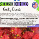 Omega Bursts Freeze Dried Geeky Bursts 1.5 Oz Made in USA OBGEEK