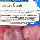 Omega Bursts Freeze Dried Lollipop Bursts 1 Oz Made in USA OBLOLLI