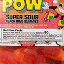 Omega Bursts Peach Pow Super Sour Peach Gummies 6 Oz OBPEACHPOW