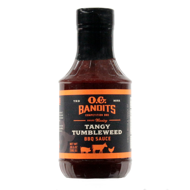 O.G. Bandits Tangy Tumbleweed BBQ Sauce 20.5 Ounce Competition Award Winning
