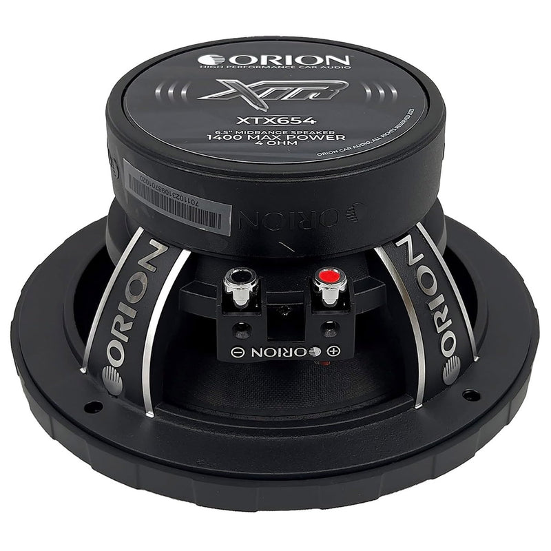 2 Orion Audio 1400 W Watt 6.5" Mid Range Bass Loud 4 Ohm Speakers Pair XTX654