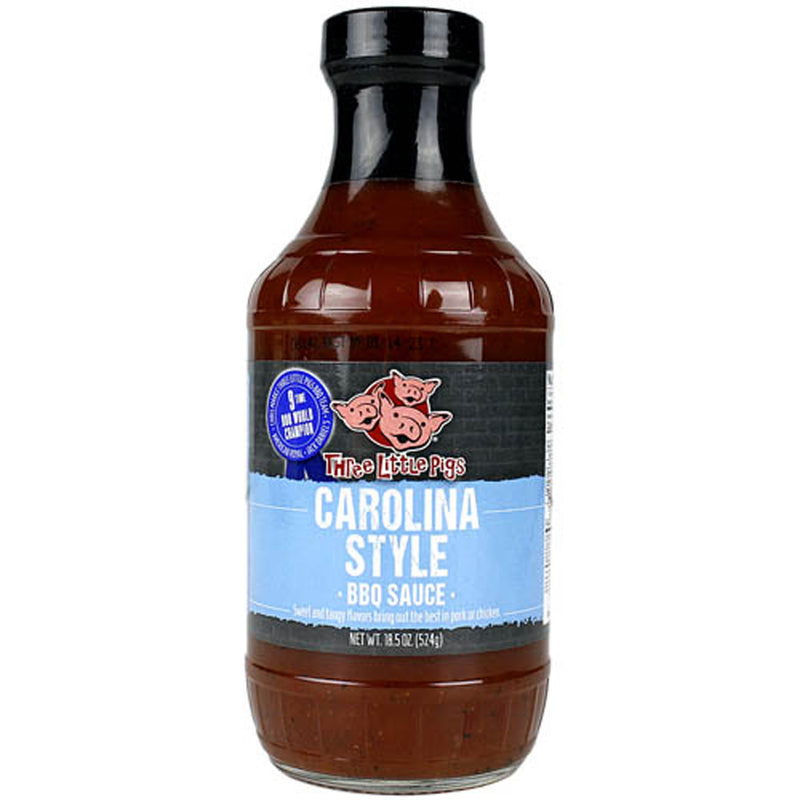 Three Little Pigs Kansas City Carolina Style BBQ Sauce 18.5 Oz Award Winning