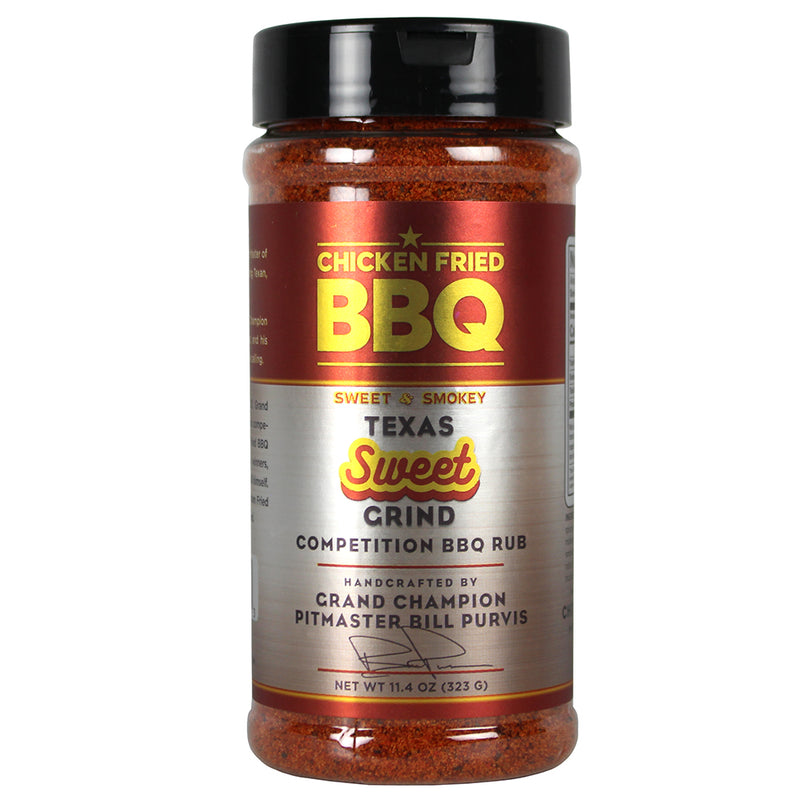 Chicken Fried BBQ Texas Sweet Grind Competition BBQ Rub 11.4 Oz OW85620