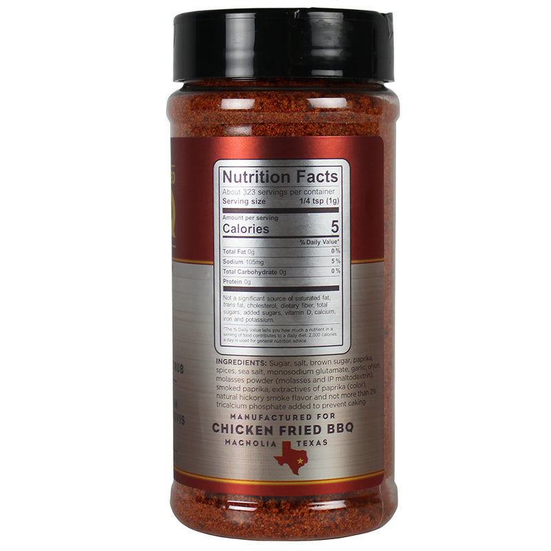 Chicken Fried BBQ Texas Sweet Grind Competition BBQ Rub 11.4 Oz OW85620