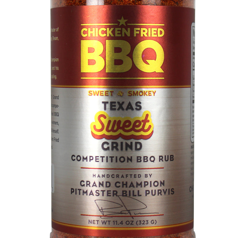 Chicken Fried BBQ Texas Sweet Grind Competition BBQ Rub 11.4 Oz OW85620