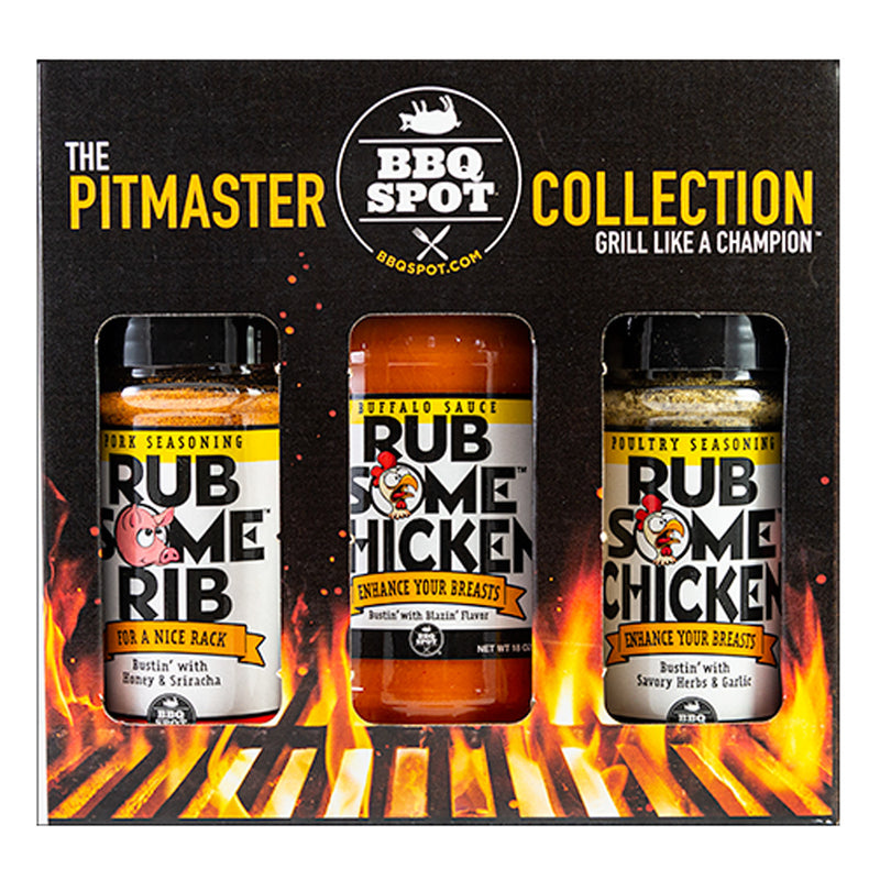 BBQ Spot Pork Poultry Rub Seasoning Buffalo Sauce Pack Pitmaster Collection