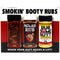 Smokin Booty Rubs 3 Pk KC Style Memphis Style & Carolina Style Dry Rub Gift Box