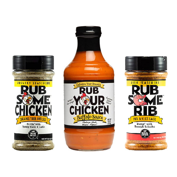 BBQ Spot Pork Poultry Rub Seasoning Buffalo Sauce Pack Pitmaster Colle –  Robidoux Inc