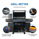 Phantom Prestige 500 Connected Propane Gas Grill w/ Infrared Side & Rear Burner