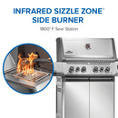 Napoleon Prestige 500 IR Side and Rear Burner Propane Grill P500VXRSIBPSS
