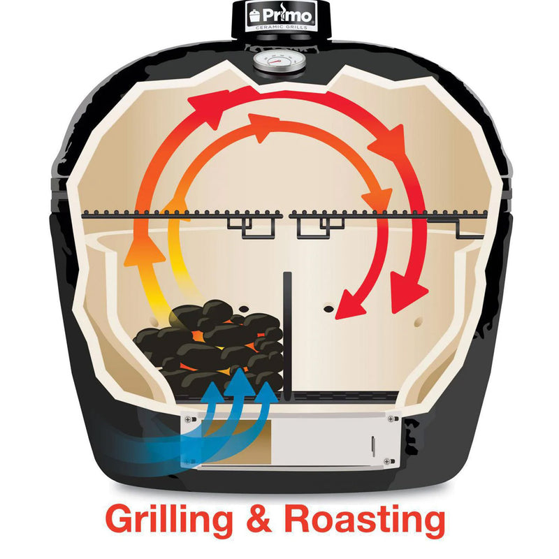 Primo Grills Junior 200 Ceramic Kamado Grill Head Only PGCJRH