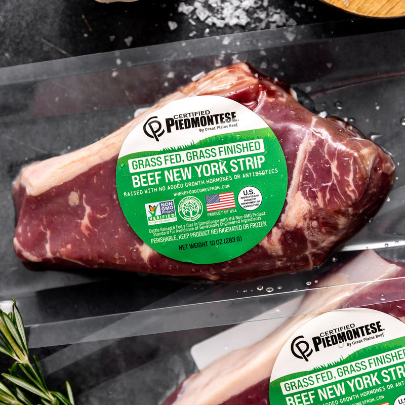 Certified Piedmontese New York Strip Steak