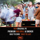 The All New Portable Kitchens PK300-BCX Charcoal Grill & Smoker Graphite & Black
