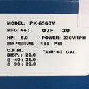 Puma 60 Gallon 3 Cyl. Vertical Air Compressor 15.5 CFM at 90 PSI PK6560V