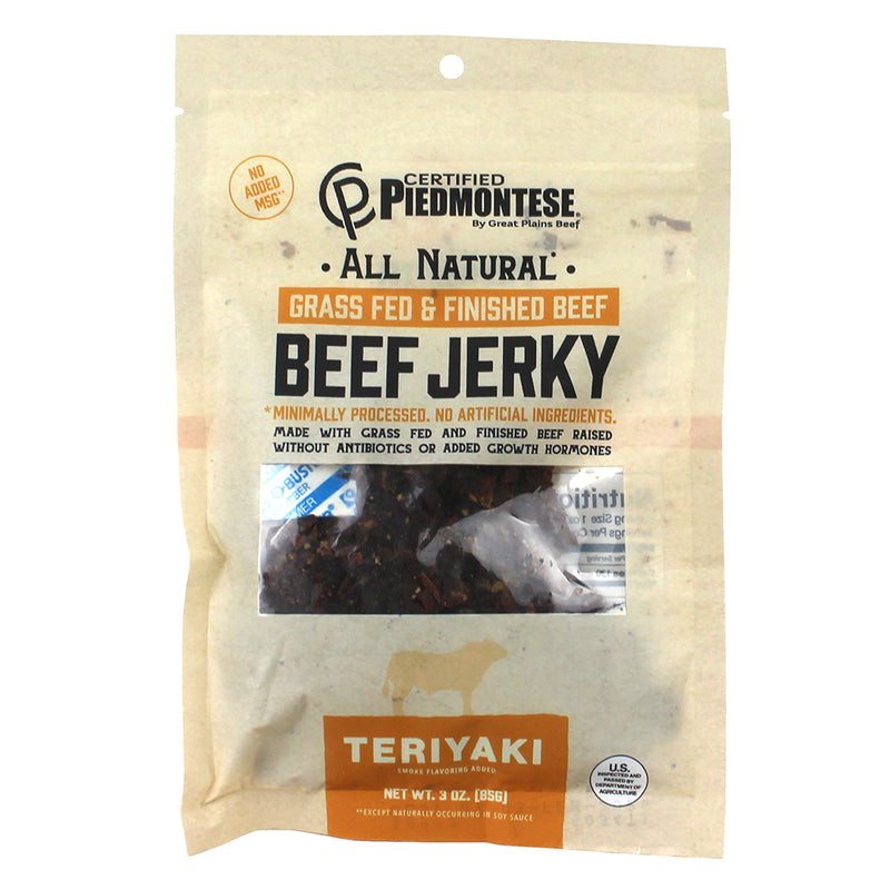 Certified Piedmontese All Natural Teriyaki Beef Jerky