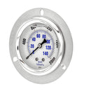 2.5" Liquid Filled Pressure Gauge 0-2,000 PSI 1/4" NPT CBM Panel Flush Mount 204L-254O