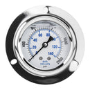 2.5" Liquid Filled Pressure Gauge 0-2,000 PSI 1/4" NPT CBM Panel Flush Mount 204L-254O