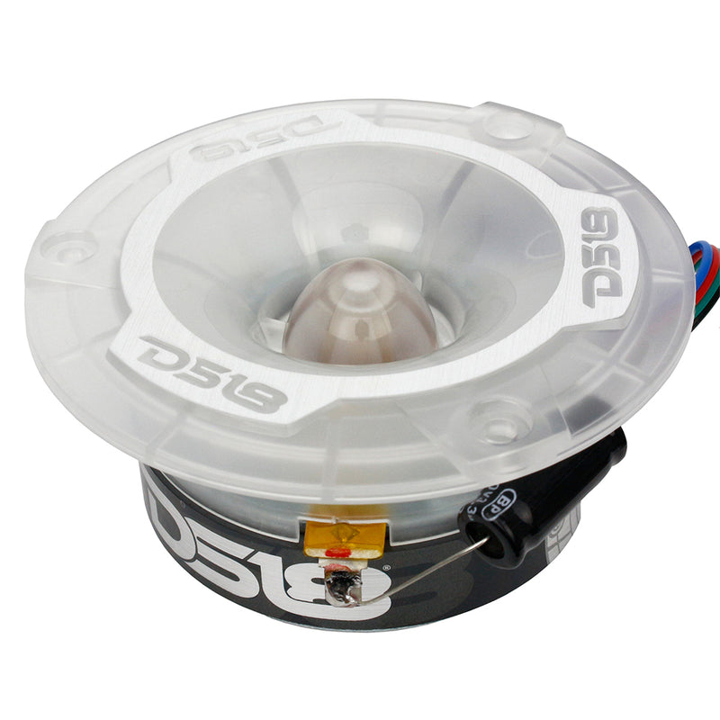 DS18 3.8" Pro Super Bullet Tweeter Pair 200 Watts 4 Ohm RGB LED Lights PRO-TW1L