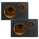 6.5" Midrange and Tweeter Car Speaker Box Universal Enclosures Sealed 2 Pack