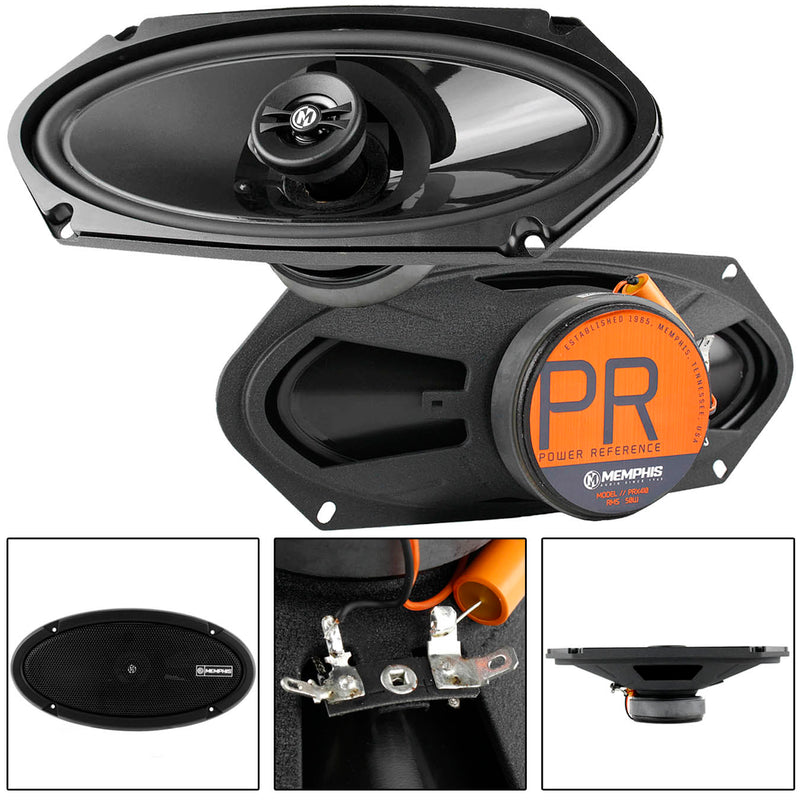 Memphis Audio 4x10" 2 Way Coaxial Speakers 100 Watts Max Power Reference PRX410