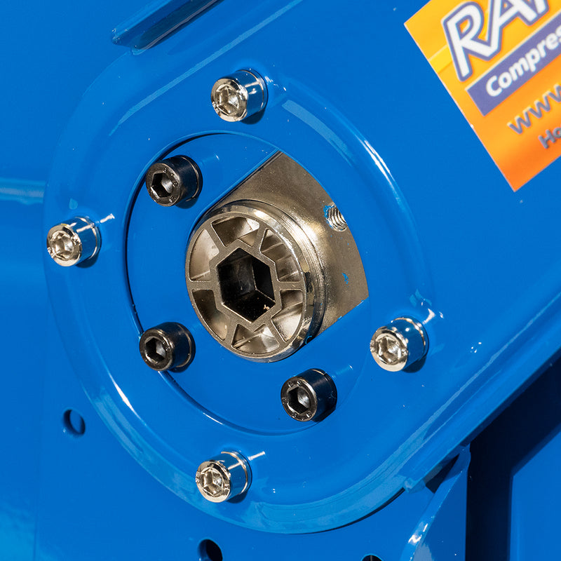 Rapidair 1/2" x 100' Dual Arm Steel Hose Reel 1/2" Inlet and Outlet R-05100