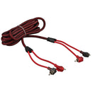 DS18 2 Channel RCA Cable 12 Ft 100% OFC 90 Degree Ends Dual Twist Wire R12.L
