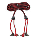 DS18 2 Channel RCA Cable 16 Ft 100% OFC 90 Degree Ends Dual Twist Wire R16.L