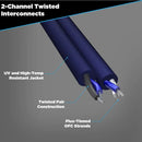 Scosche 20' RCA Cable 2 Channel Marine Twisted Interconnect PS/M Rogue Series