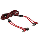 DS18 2 Channel RCA Cable 6 Ft 100% OFC 90 Degree Ends Dual Twist Wire R6.L