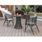 Big BBQ Co Exterior Oasis Coffee Set Wicker Table & 2 Chairs With Cushions Mocha