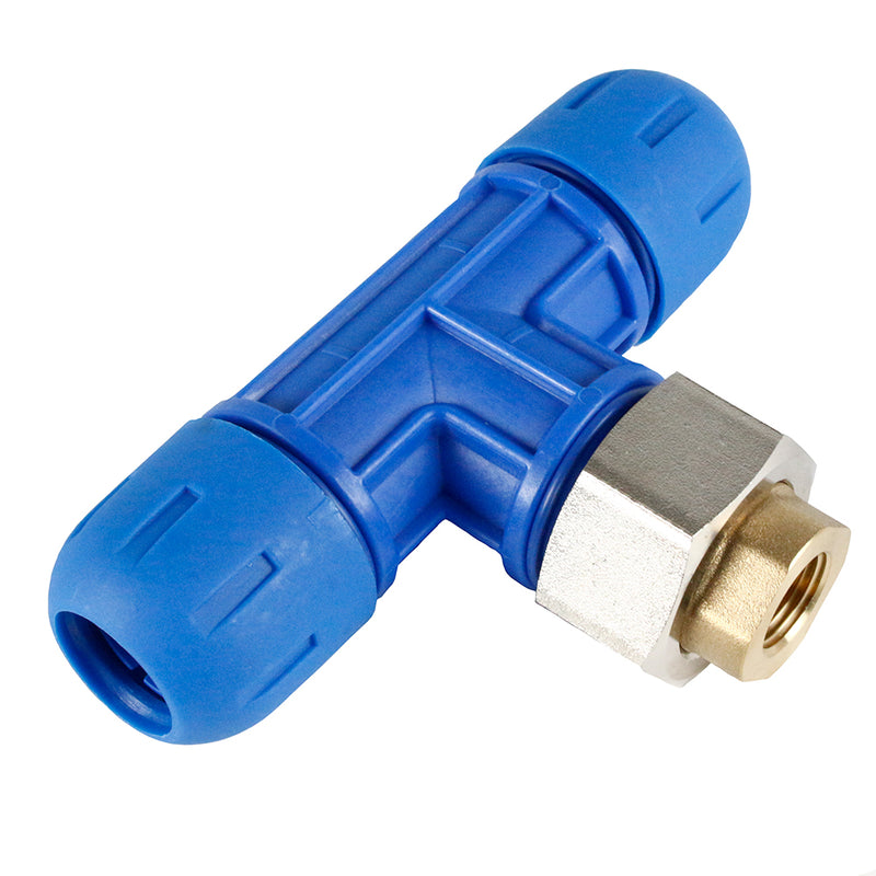 F2009 1"x 1/2" NPT Reducing Tee RapidAir FastPipe Fitting