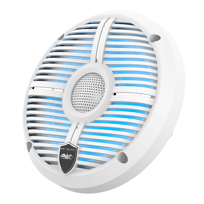 Wet Sounds Recon 6 XW-W 60 Watt Coaxial Marine Speaker Pair 6.5" W/ RGB Lights