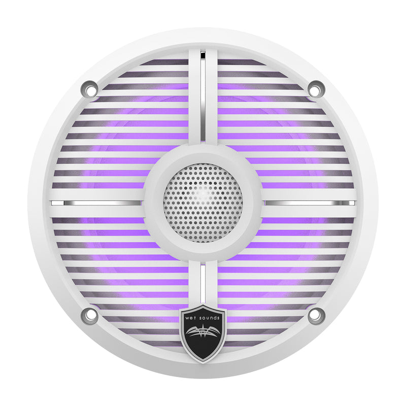 Wet Sounds Recon 6 XW-W 60 Watt Coaxial Marine Speaker Pair 6.5" W/ RGB Lights