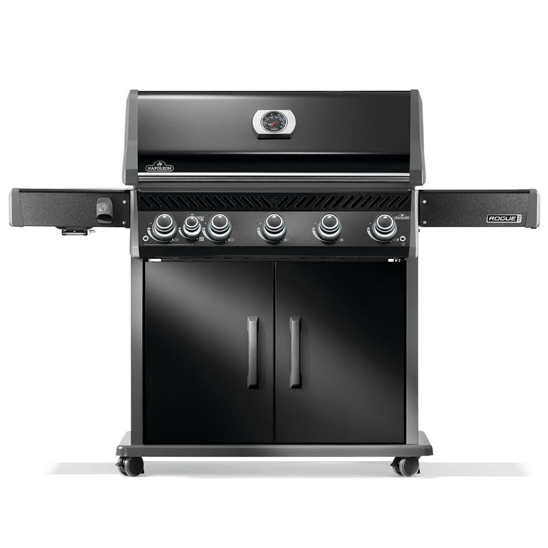 Napoleon Rogue PRO 625 Propane Gas Grill with Infrared Side Burner Black