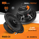 PRV 6.5" 2-Way Coaxial Speaker Pair 80W 4 Ohm 2-Way RS Series RS65-CX
