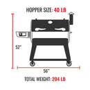 Recteq Flagship 1100 Wood Pellet Grill 1109 Sq.Ft. 40 Lb Hopper  RT-1100