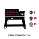 Recteq 900 Deck Boss Wood Pellet Grill 900 Sq. In. 18 Lb Hopper RT-900DB