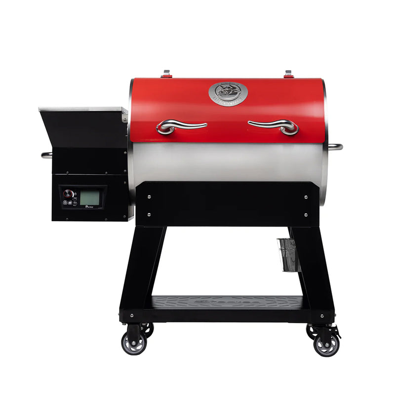 Recteq Deckboss 590 Legacy Pellet Grill Stainless Steel Red Lid RT-DB590LTO