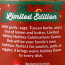 Recteq Holiday Celebrations Savory Rub 10.8 Oz Gluten Free RT-HOLIDAYSAVORY
