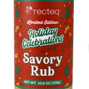 Recteq Holiday Celebrations Savory Rub 10.8 Oz Gluten Free RT-HOLIDAYSAVORY