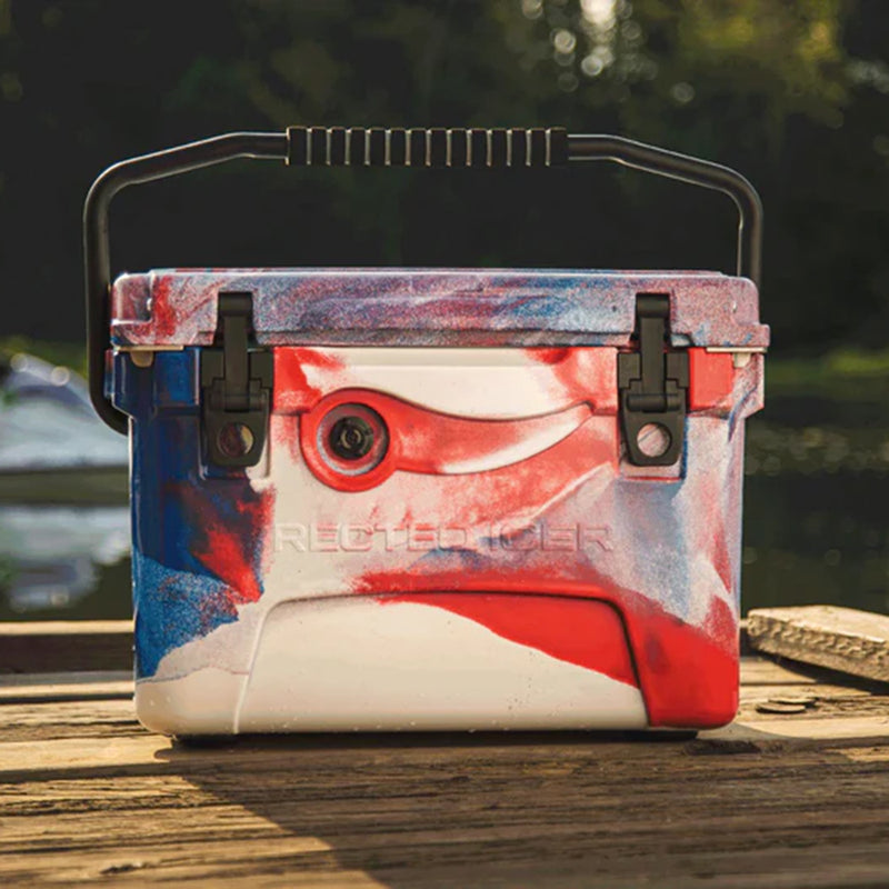 Recteq Icer 20 Qt Cooler Red/White/Blue Plastic Portable RT-ICER20RWB
