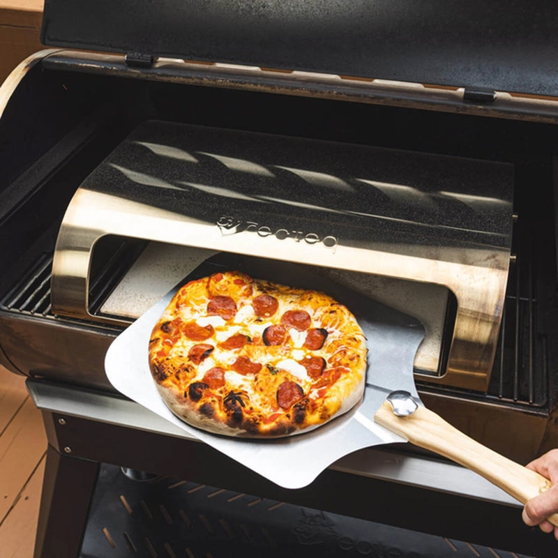 Recteq Pizza Oven Kit w/ Pizza Peel Mezzaluna Knife and Brush RT-PZZOVN