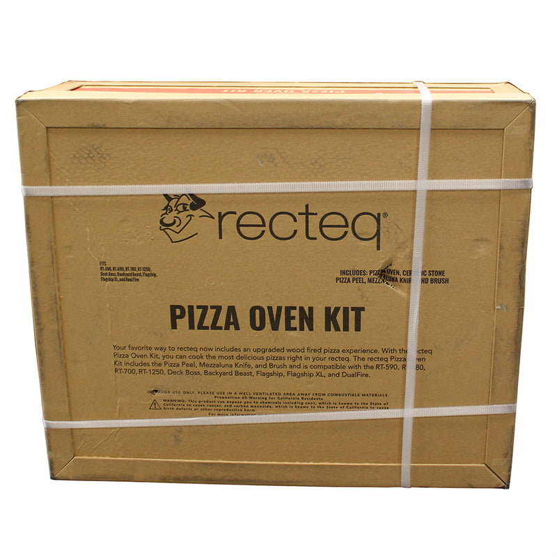 Recteq Pizza Oven Kit w/ Pizza Peel Mezzaluna Knife and Brush RT-PZZOVN