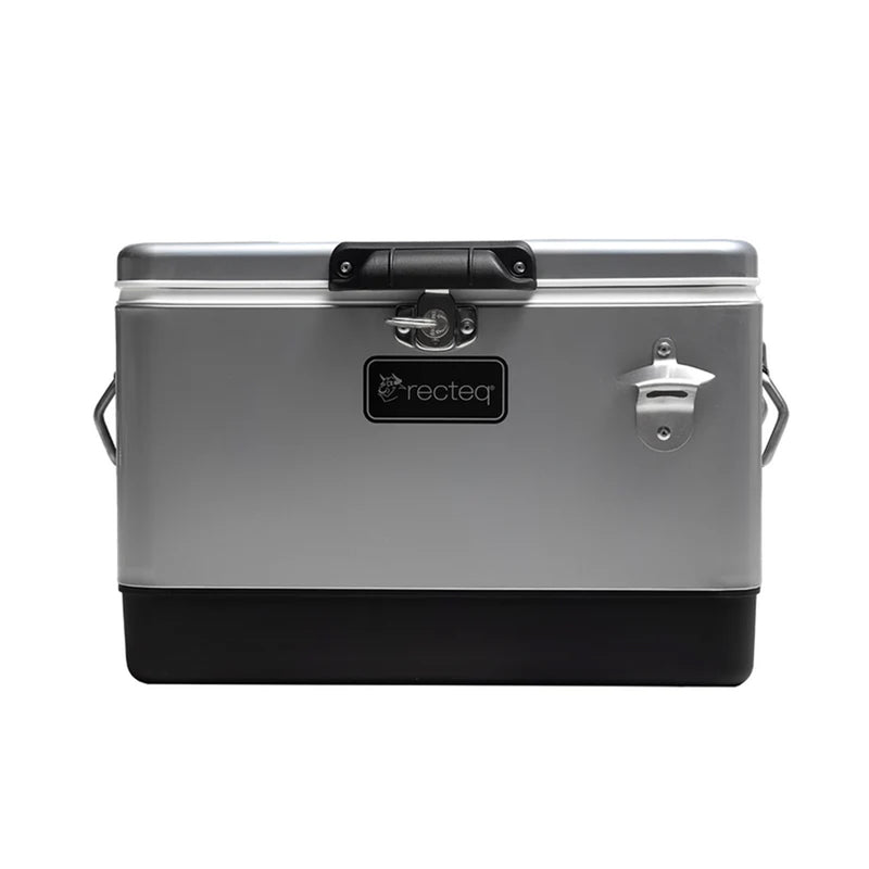 Recteq 26 QT Retro Style Cooler Steel Portable w/ Bottle Opener RT-RETRO26